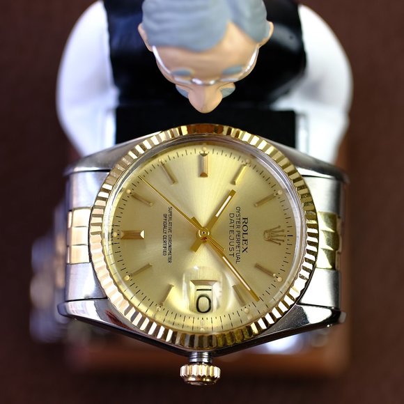 Rolex Mens Datejust Champagne Dial W/Papers - Picture 6 of 11